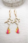 Boucles d'oreille originale de fabrication artisanale  Aniki bijoux