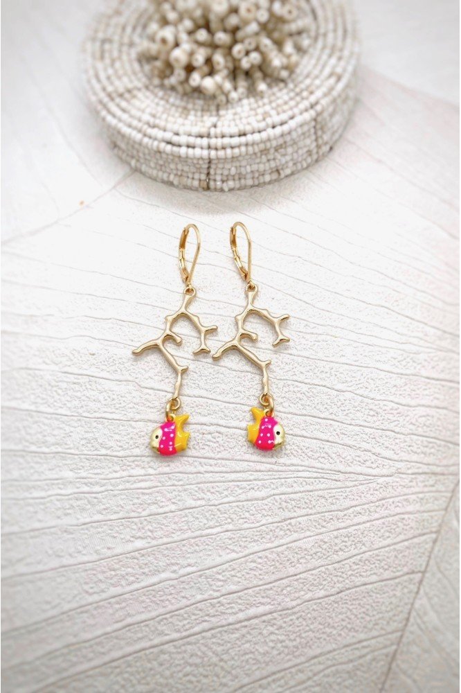 Boucles d'oreille originale de fabrication artisanale Aniki bijoux Boucles d'oreille originale de fabrication artisanale Aniki bijoux