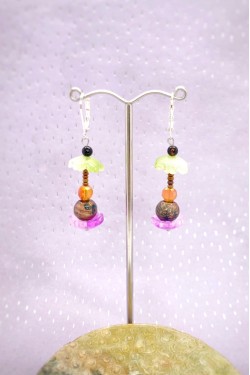 Boucles d'oreille originale de fabrication artisanale  Aniki bijoux