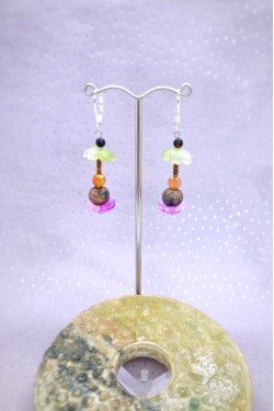 Boucles d'oreille originale de fabrication artisanale  Aniki bijoux