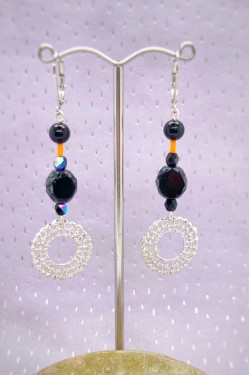 Boucles d'oreille originale de fabrication artisanale  Aniki bijoux