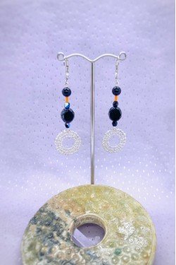Boucles d'oreille originale de fabrication artisanale  Aniki bijoux