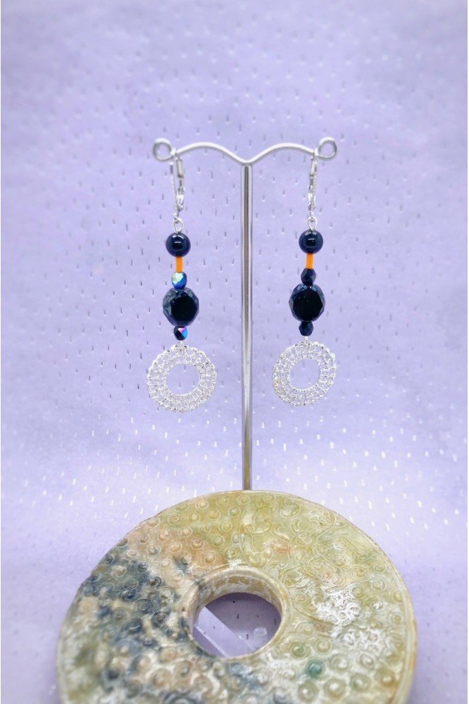 Boucles d'oreille originale de fabrication artisanale Aniki bijoux Boucles d'oreille originale de fabrication artisanale Aniki bijoux