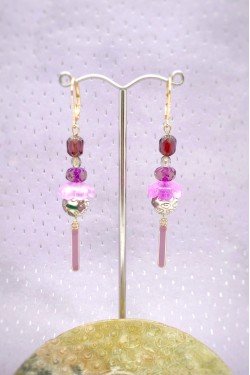 Boucles d'oreille originale de fabrication artisanale  Aniki bijoux