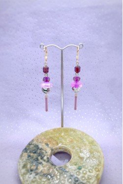 Boucles d'oreille originale de fabrication artisanale  Aniki bijoux