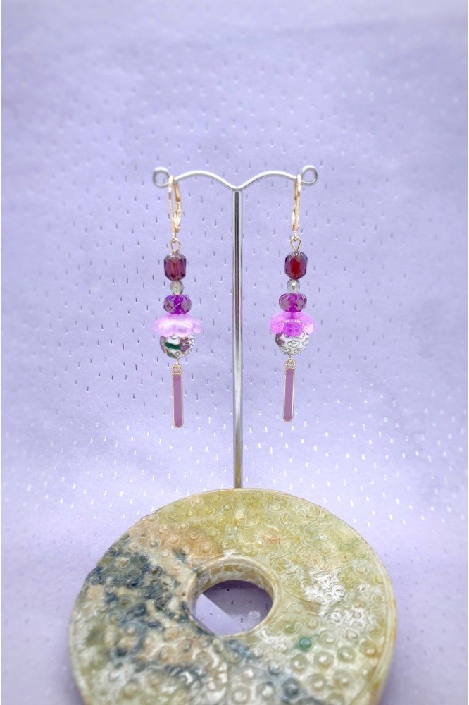Boucles d'oreille originale de fabrication artisanale Aniki bijoux Boucles d'oreille originale de fabrication artisanale Aniki bijoux