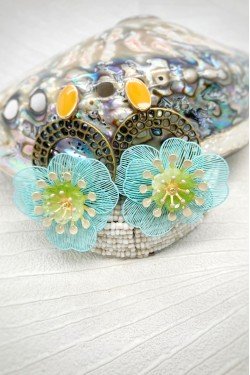 Boucles d'oreille originale de fabrication artisanale  Aniki bijoux