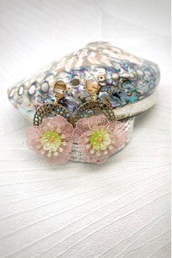 Boucles d'oreille originale de fabrication artisanale  Aniki bijoux