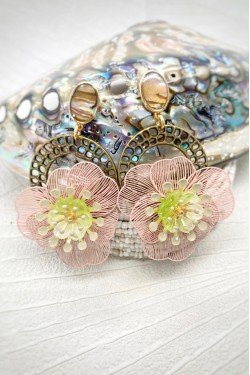 Boucles d'oreille originale de fabrication artisanale  Aniki bijoux