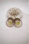 Boucles d'oreille originale de fabrication artisanale  Aniki bijoux