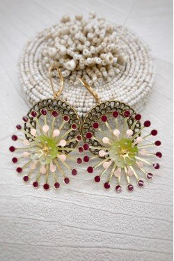 Boucles d'oreille originale de fabrication artisanale  Aniki bijoux