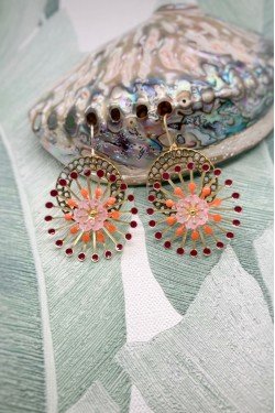 Boucles d'oreille originale de fabrication artisanale  Aniki bijoux