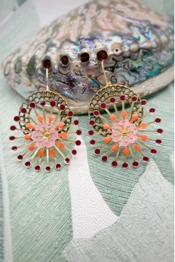 Boucles d'oreille originale de fabrication artisanale  Aniki bijoux