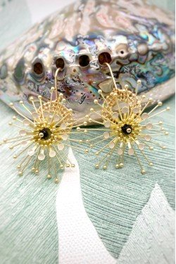 Boucles d'oreille originale de fabrication artisanale  Aniki bijoux