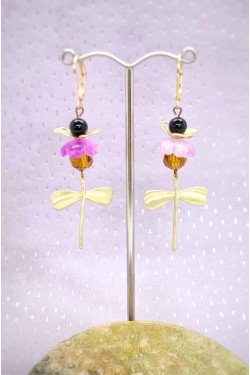 Boucles d'oreille originale de fabrication artisanale  Aniki bijoux