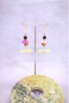 Boucles d'oreille originale de fabrication artisanale  Aniki bijoux