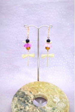 Boucles d'oreille originale de fabrication artisanale  Aniki bijoux