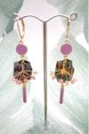 Boucles d'oreille originale de fabrication artisanale  Aniki bijoux