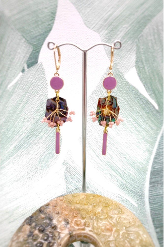 Boucles d'oreille originale de fabrication artisanale Aniki bijoux Boucles d'oreille originale de fabrication artisanale Aniki bijoux
