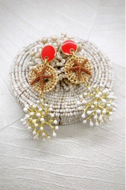 Boucles d'oreille originale de fabrication artisanale  Aniki bijoux