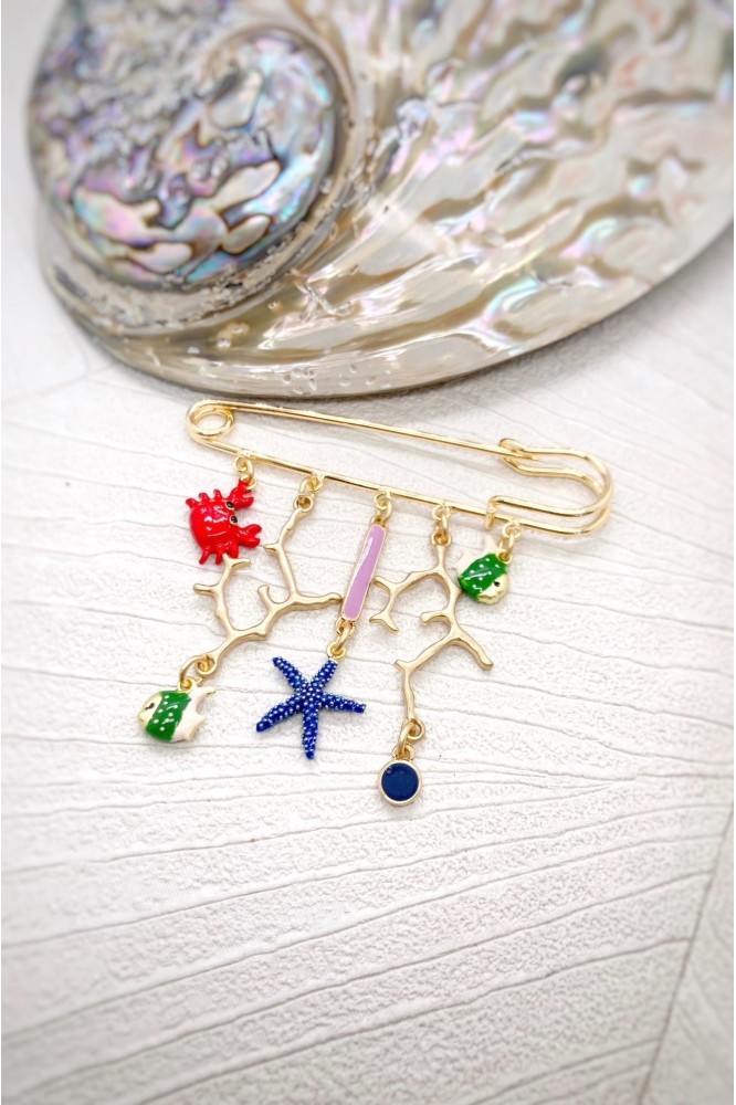 Broche originale de fabrication artisanale, Aniki bijoux