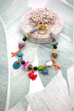 Bracelet aux couleurs lumineuses création Aniki Bijoux