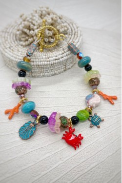 Bracelet aux couleurs lumineuses création Aniki Bijoux