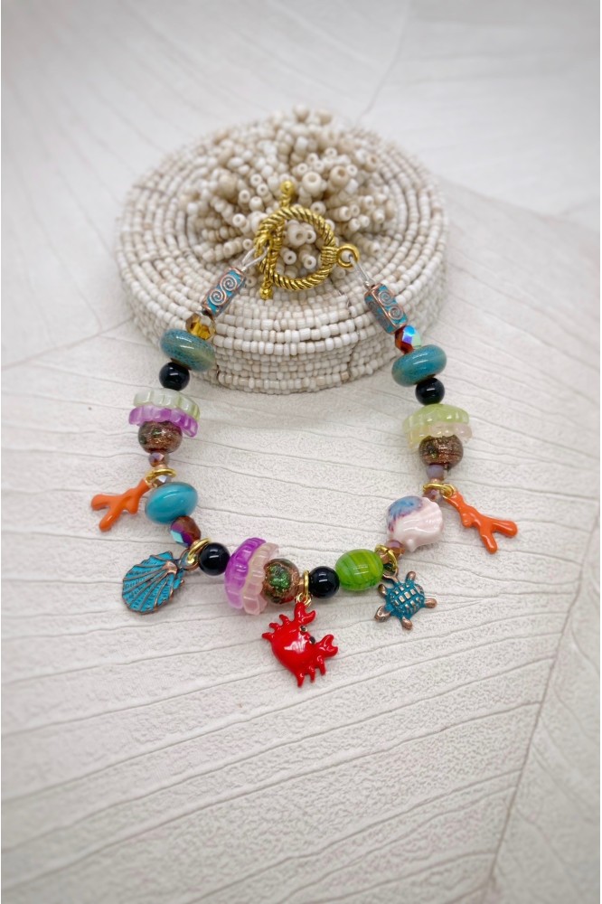 Bracelet aux couleurs lumineuses création Aniki Bijoux Bracelet aux couleurs lumineuses création Aniki Bijoux