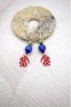 Boucles d'oreille originale de fabrication artisanale  Aniki bijoux