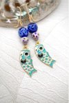 Boucles d'oreille originale de fabrication artisanale  Aniki bijoux