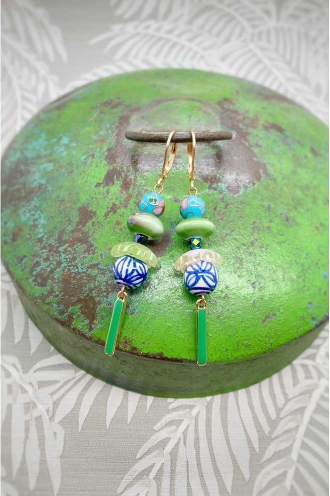 Boucles d'oreilles Camélia