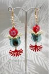 Boucles d'oreille originale de fabrication artisanale  Aniki bijoux