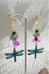 Boucles d'oreille originale de fabrication artisanale  Aniki bijoux
