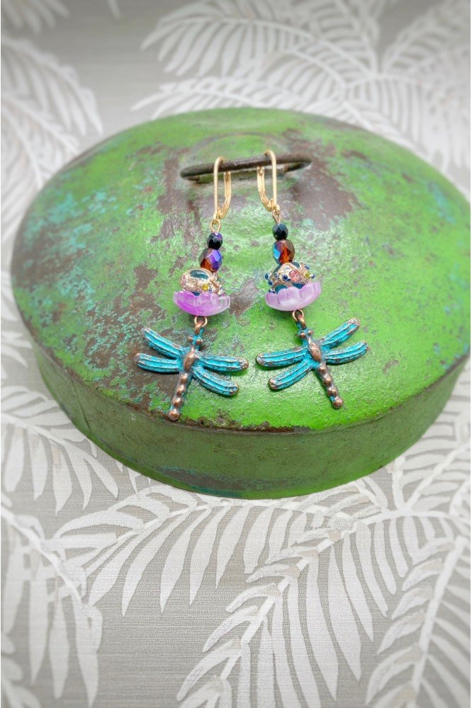 Boucles d'oreille originale de fabrication artisanale Aniki bijoux Boucles d'oreille originale de fabrication artisanale Aniki bijoux