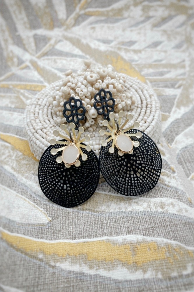 Boucles d'oreille originale de fabrication artisanale  Aniki bijoux