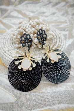 Boucles d'oreille originale de fabrication artisanale  Aniki bijoux