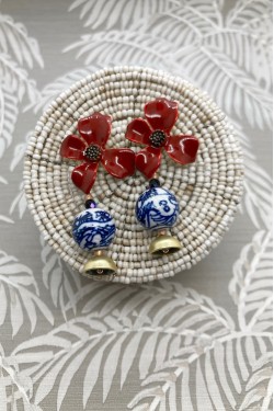 Boucles d'oreille originale de fabrication artisanale  Aniki bijoux