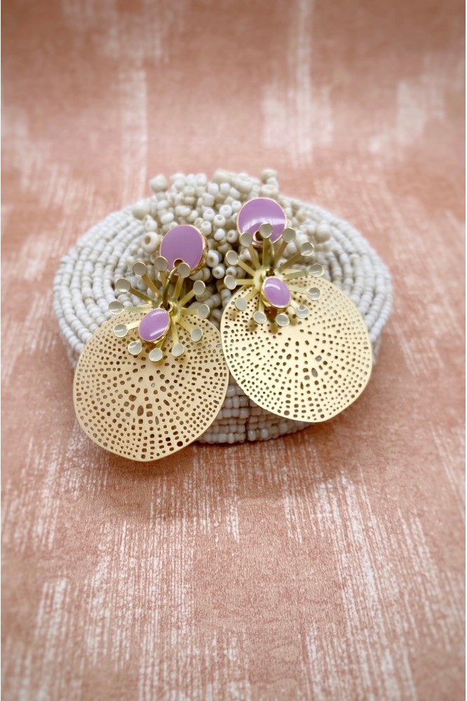 Boucles d'oreille originale de fabrication artisanale  Aniki bijoux