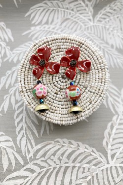 Boucles d'oreille originale de fabrication artisanale  Aniki bijoux