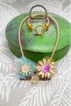 Collier long d'inspiration africaine avec de belles perles sélectionnées par Aniki Bijoux