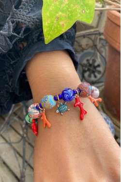 Bracelet aux couleurs lumineuses création Aniki Bijoux