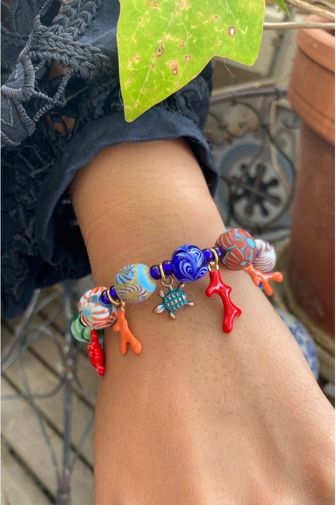 Bracelet aux couleurs lumineuses création Aniki Bijoux