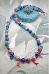 Collier court de fabrication artisanale par la créatrice  Aniki Bijoux
