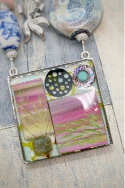 Collier long d'inspiration asiatique avec de belles perles chinoises Aniki Bijoux