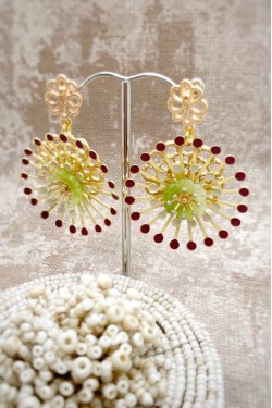 Boucles d'oreille originale de fabrication artisanale  Aniki bijoux