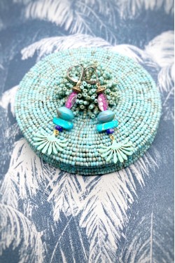 Boucles d'oreille originale de fabrication artisanale  Aniki bijoux