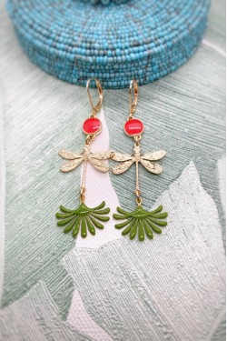 Boucles d'oreille originale de fabrication artisanale  Aniki bijoux