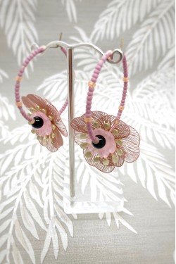 Boucles d'oreille originale de fabrication artisanale  Aniki bijoux