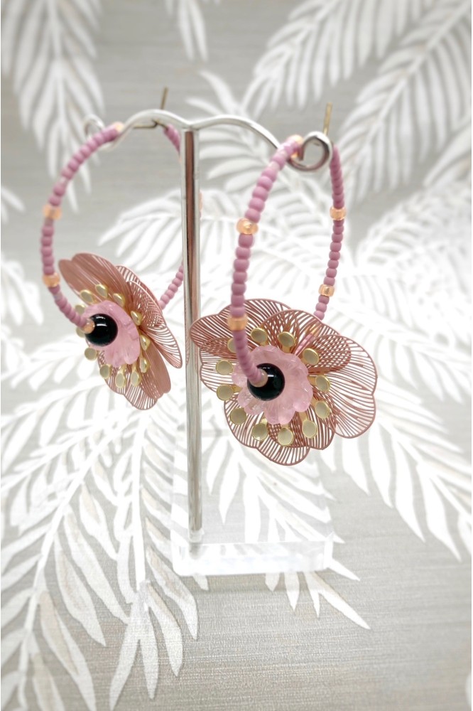 Boucles d'oreille originale de fabrication artisanale  Aniki bijoux