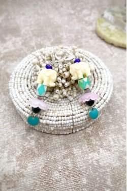 Boucles d'oreille originale de fabrication artisanale  Aniki bijoux